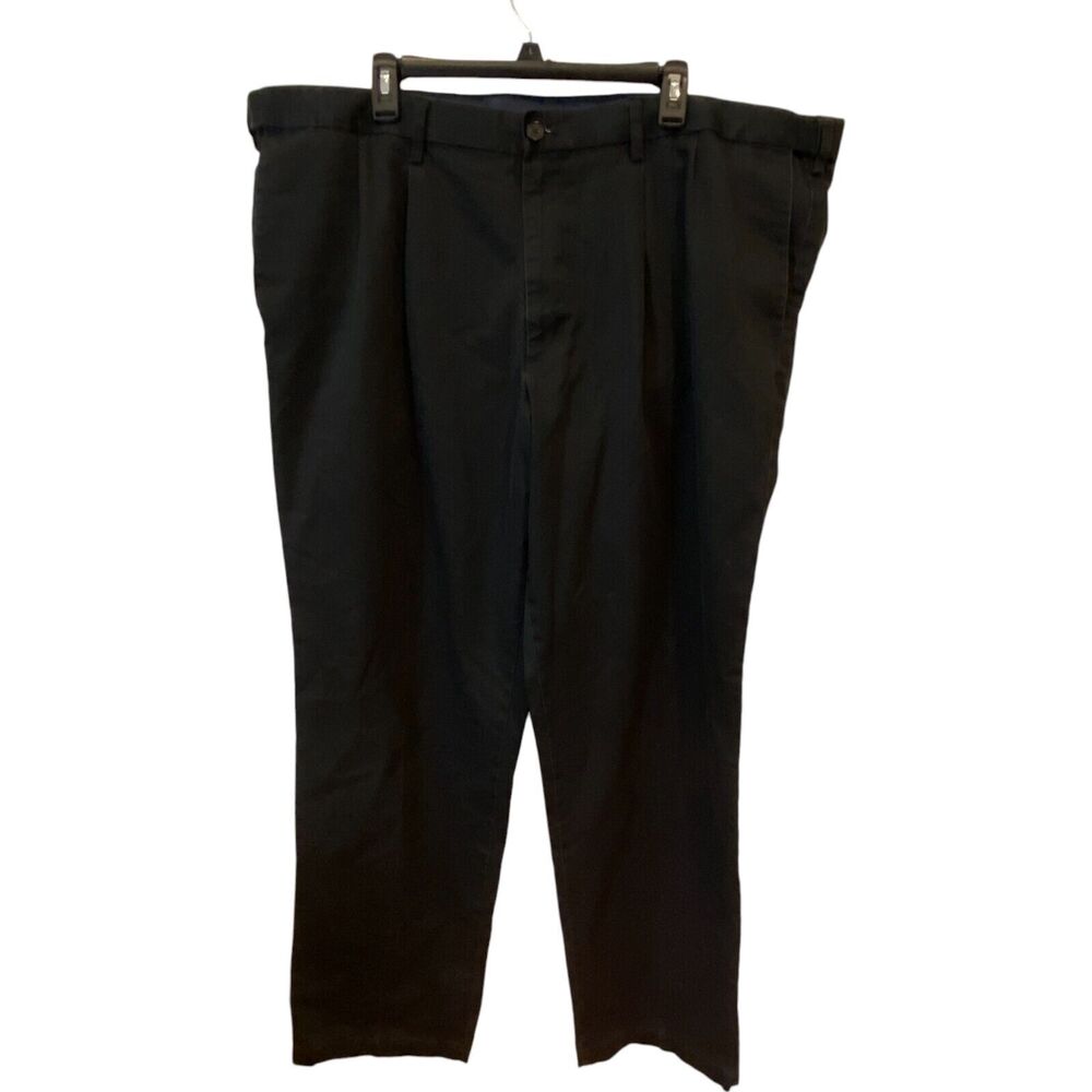 Dockers Flex Mens Chinos W46xL34 Navy Mid Waist Regular Straight Tapered